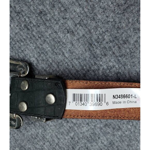 Nocona Western Belt Womens L Black Adjustable Rhinestone Genuine Leather Studded main image 6
